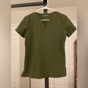 Olive green Mandala scrubs